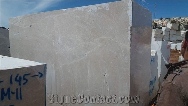 Sandian Beige Marble Block, Turkey Beige Marble