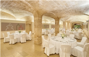 Crema Levante Ac Hilton Hotel Project- Wall and Floor Application
