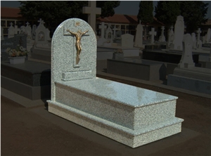 Blanco Cristal Granite Monument