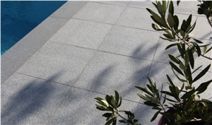 Grey Granite Flamed Pool Terrace Pavement