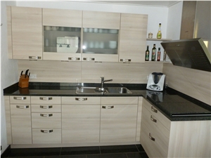 Jet Black Granite Kitchen Countertop
