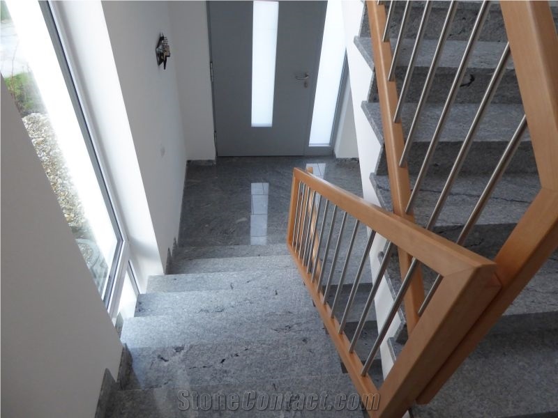 Viskont White Granite Staircase