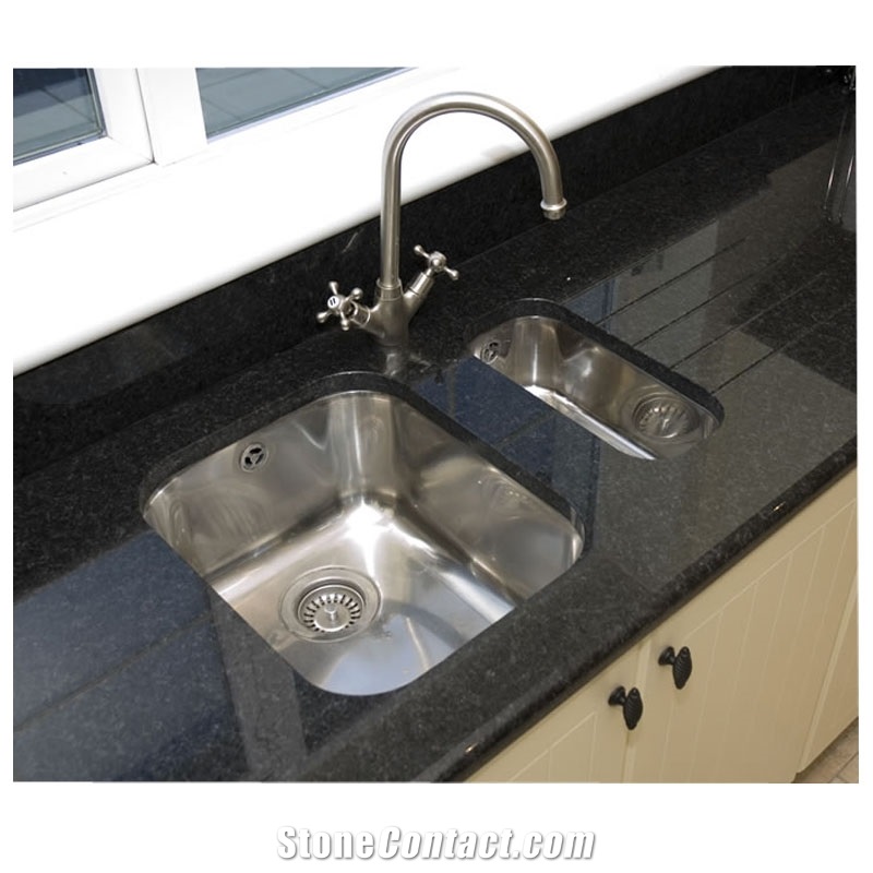 Angola Black Countertops, Black Granite Vanity Tops, Island & Bar Tops