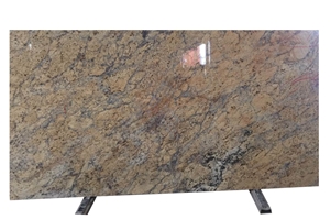 Cream Yellow Granite Tiles, Cream Flower Granite Slab, Golden Flower Granite,Cream Granite for Kitchen Counter Tops, Golden Granite for Bath Vanities