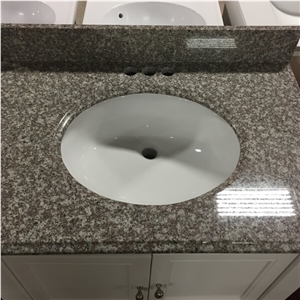 G664 Granite Countertop,Bainbrook Brown Granite Tile/Kitchen Countertop/Bath Vanity, Misty Brown Granite,China Cheap/Popular Red Granite Tops