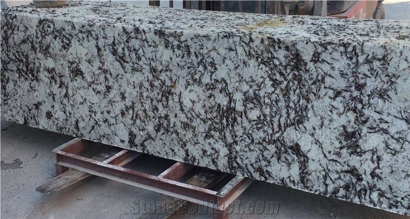 Snow White Granite, Brazil White Granite, White Granite Slabs for Counter Top, Kitchen Counter Top, White Vanities