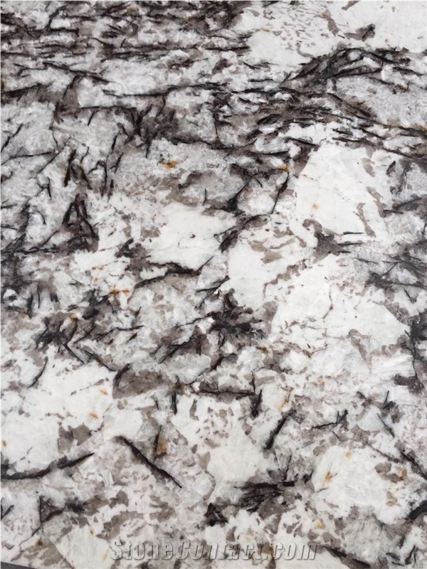 Snow White Granite, Brazil White Granite, White Granite Slabs for Counter Top, Kitchen Counter Top, White Vanities