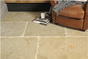 Aged Jaipur Limestone Pattern Floor Tiles