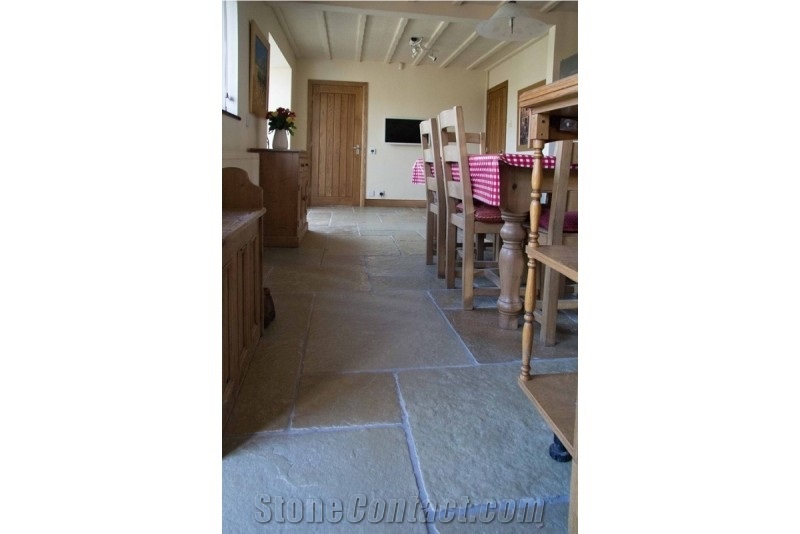 Aged Jaipur Limestone Pattern Floor Tiles