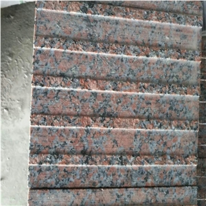 Flamed Tan Brown Granite Tactile Signs , Stone Tactile Indicators