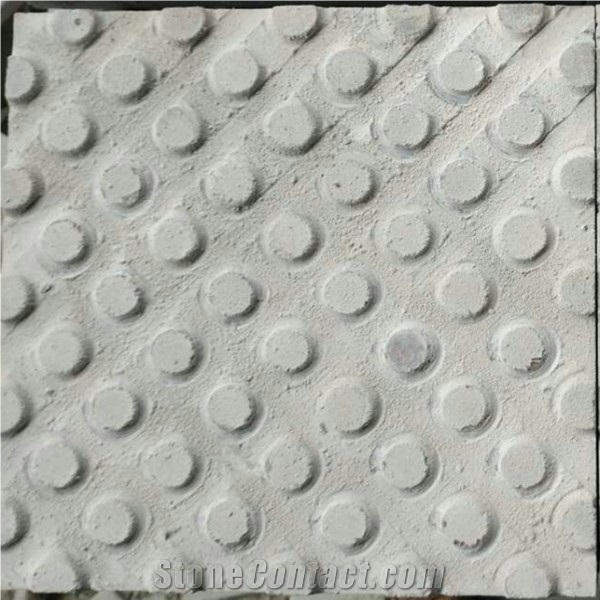 Flamed Tan Brown Granite Tactile Signs , Stone Tactile Indicators