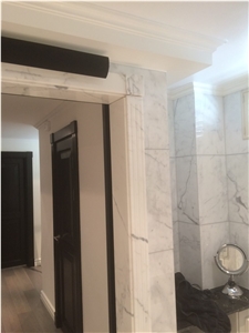 Carrara White Marble Bathroom Project