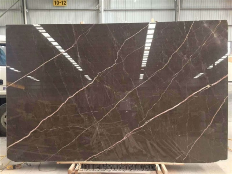 Gris Pulpis, Medium Brown Marble Tiles,Marble Slab