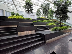 Angola Black Granite Stair Treads and Threshold