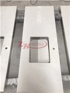 Engineered White Quartz Stone Solid Surface Commercial Countertop,Bar Countertop