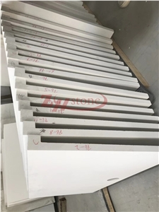 Engineered White Quartz Stone Solid Surface Commercial Countertop,Bar Countertop