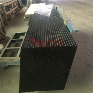 Polished Shanxi Black Granite Bathroom Countertop
