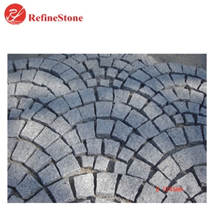 G603 Granite Natural Surface Cubestone On Mesh