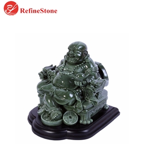 Handmade Green Jade Buddaha Statue,Large Carved Myanmar