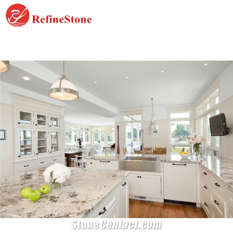High Quality Galaxy White Granite Kitchen Countertop