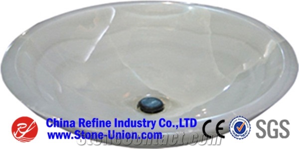 High Quality Polished White Marble Sink for Bathroom, White Marble Sinks & Basins,China Cheap Popular Guangxi White with Grey Veins