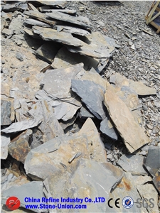 Irregular Rusty Slate Stepping Stone, Yellow Slate Flagsto,Rusty Slate Flagstone, Beige Slate Irregular Flagstones