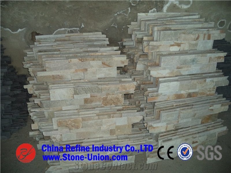 Multicolor Slate Cultured Stone Veneer ,Cheap Slate Tile ,Slate Brick Veneer
