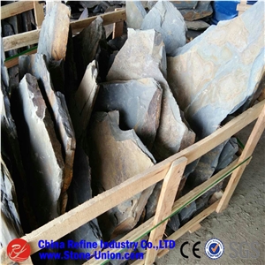 Rusty Slate Walkway Pavers Outdoor Stepping Stone Flagstone,Slate Random Paving Stone/Rusty Slate Flagstone Wall Cladding/Rust Flagstone Road Paving