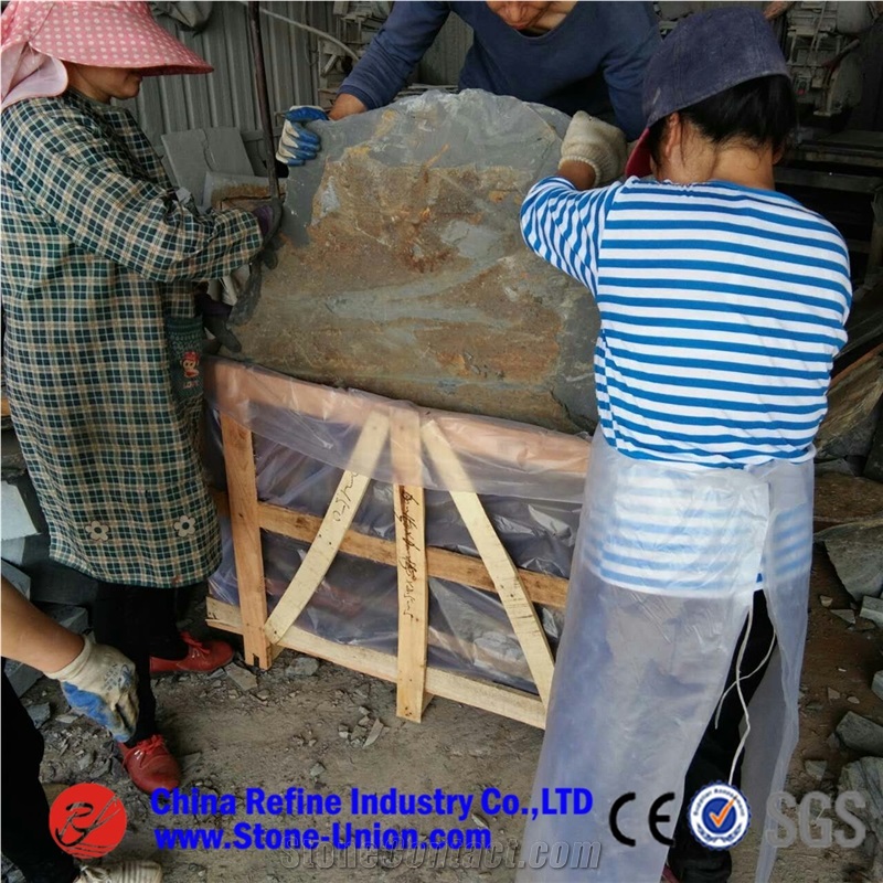 Rusty Slate Walkway Pavers Outdoor Stepping Stone Flagstone,Slate Random Paving Stone/Rusty Slate Flagstone Wall Cladding/Rust Flagstone Road Paving