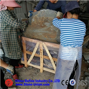 Rusty Slate Walkway Pavers Outdoor Stepping Stone Flagstone,Slate Random Paving Stone/Rusty Slate Flagstone Wall Cladding/Rust Flagstone Road Paving