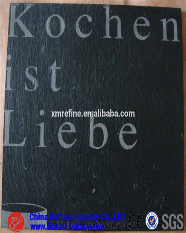Square Deisgn Cutting Board, Black Slate Plate,Cheap Black Slate Plates, Grey Slate Tableware, Slate Cheese Board, Wholesale Slate Tableware