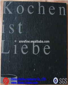 Square Deisgn Cutting Board, Black Slate Plate,Cheap Black Slate Plates, Grey Slate Tableware, Slate Cheese Board, Wholesale Slate Tableware