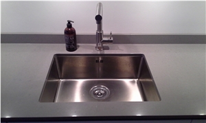 Caesarstone Classico Oyster Grey Quartz Kitchen Countertops