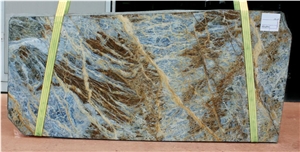 A Quality Blue Jeans Marble Slabs,Azul Orientale Marble Machine Cutting Panel Tiles for Interior Hotel Floor Covering,Walling Pattern