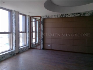 China Clivia Marble Polished Walling Tiles, Machine Cutting Slab Flooring,Clivia White Marble Green Veins for Hotel Floor Covering Pattern