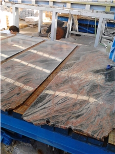 China Multicolor Juparana Red Spray Wave Granite Polished Slabs,Machine Cutting Tiles Panel for Wall Cladding,Interior Floor Covering,Skirting Tiles
