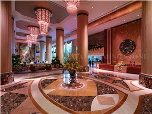 Colorful Stone Granite Polished for Hotel Interior Floor Covering,Hotel Lobby Wall Cladding Panel
