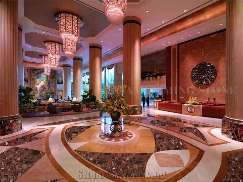 Colorful Stone Granite Polished Staircase,Interior Floor Stepping Covering,Riser Home Decoration