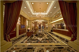 Colorful Stone Granite Polished Staircase,Interior Floor Stepping Covering,Riser Home Decoration