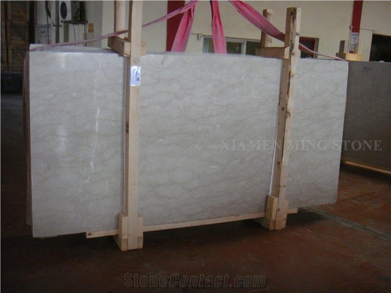 Ligourio Beige Greece Orestis Cream Marble Slab Polished, Machine Cutting Panel Tiles for Hotel Floor Covering,Wall Panel Pattern Tiles French Paving