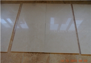 Moon Ivory Beige Cream Marble Project Tiles Polished, Panel Machine Cutting French Pattern Wall Covering Slabs