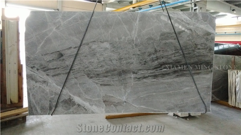 Mystic Grey Marble Slabs Polished Machine Cutting Gris Panel,Tiles for Wall Cladding,Hotel Lobby Floor Covering
