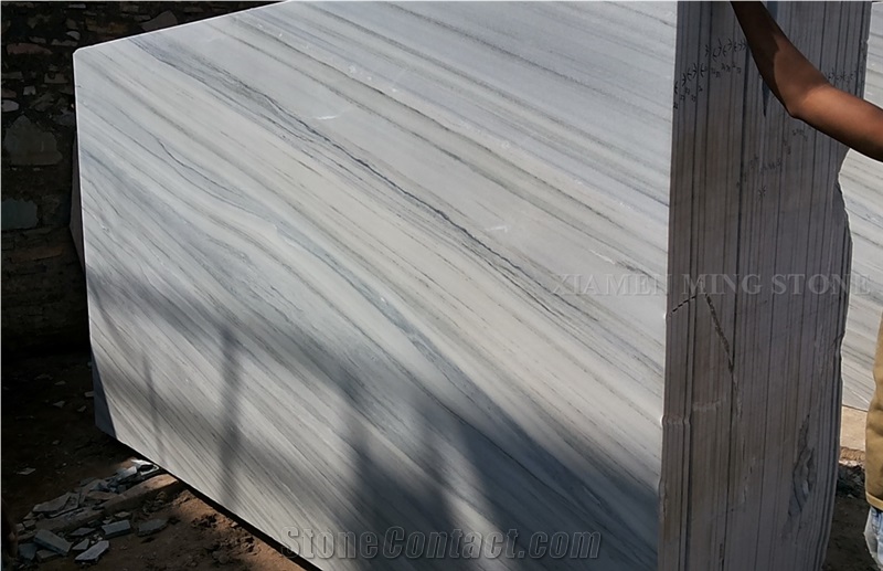 Palissandro Bluette Chiaro Italy White Marble Slab,Straight Vein Cutting Marble Tiles for Interior Flooring,Wall Panel