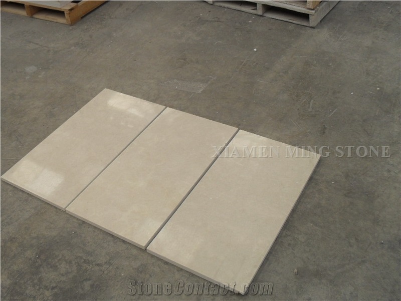 Platino Beige Limestone Polished Machine Cutting Tiles Fpr Interior Walling,Floor Covering Pattern Slabs
