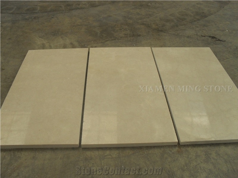Platino Beige Limestone Polished Machine Cutting Tiles Fpr Interior Walling,Floor Covering Pattern Slabs