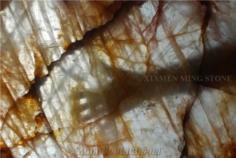 Precious Brazilian Crystal Marble Translucent Slabs,Brazil Yellow Golden Veins Marble Slabs,Tile Panel Flooring