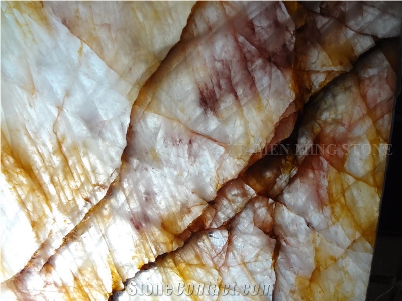Precious Brazilian Crystal Marble Translucent Slabs,Brazil Yellow Golden Veins Marble Slabs,Tile Panel Flooring