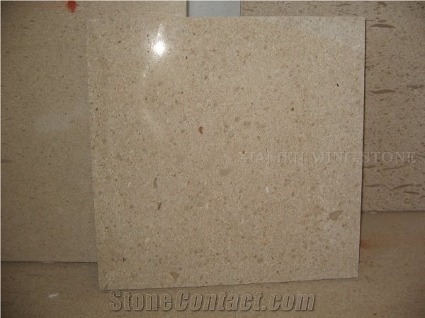 Sunta Mocca Cream Novo Limestone Project Tile,Machine Cutting Panel for Bathroom Walling,Floor Covering Beige Coral Stone