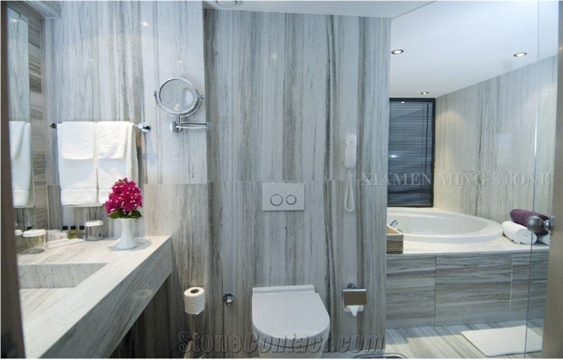 Turkey Palisandro White Marble Polished Slabs,Machine Cutting Panel Tiles for Hotel Bathroom Floor Covering,Walling Tiles