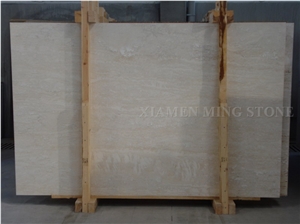 Turkey Super White Travertine Medium Honed Machine Cutting Tiles for Wall Cladding,Travertino Floor Covering Pattern,Hotel Interior Flooring
